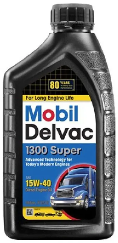 Delvac 1300 Super 15w-40 Heavy Duty Diesel Motor Oil, 1 Quart