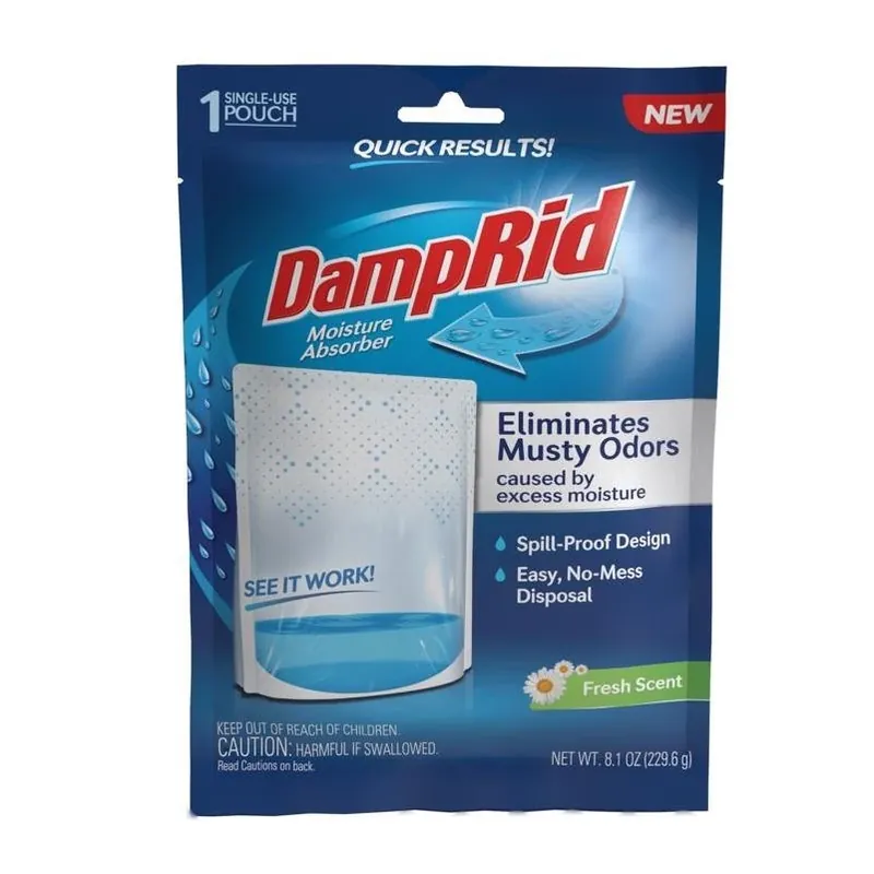 DampRid 8.1 oz Solid Moisture Absorber Bag – Powerful Humidity Control