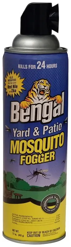 Yard & Patio Fogger Insect Killer - 17 Oz. Aerosol Spray With Permethrin