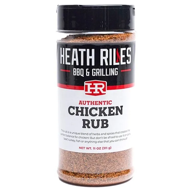 Heath Riles Chicken BBQ Rub – 11 oz Flavorful Grill Seasoning