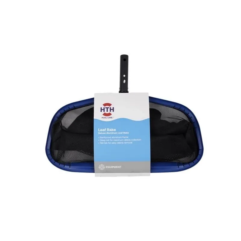 HTH Compact Pool Leaf Rake – 20" Wide, 17.2" Long, 1.8" Deep