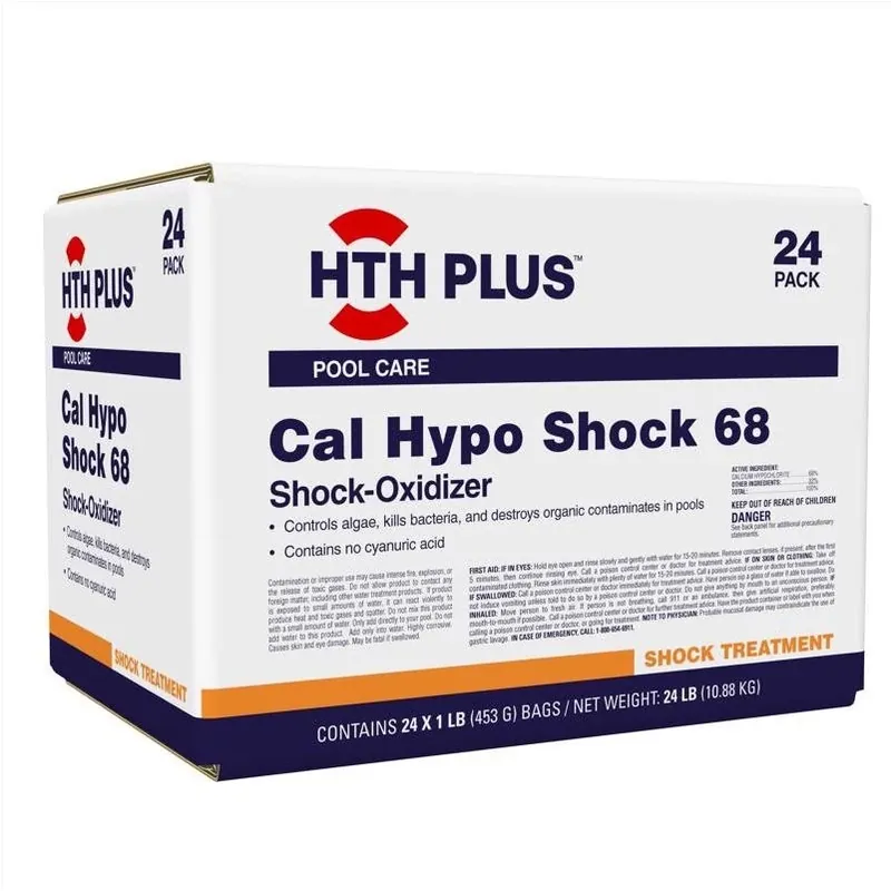HTH Plus 1‑lb Cal‑Shock Granular Chlorine For Pools – Fast‑Acting Shock Treatment