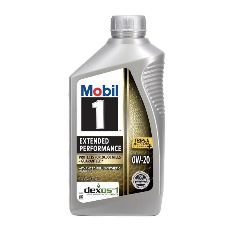 Mobil 1 0W-20 Synthetic Motor Oil – Extended Performance, 1 Quart For Gasoline Engines