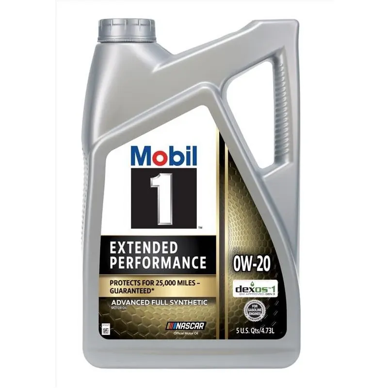 5‑Quart Mobil 1 Synthetic 0W‑20 Oil – Extended Performance For Gasoline Engines