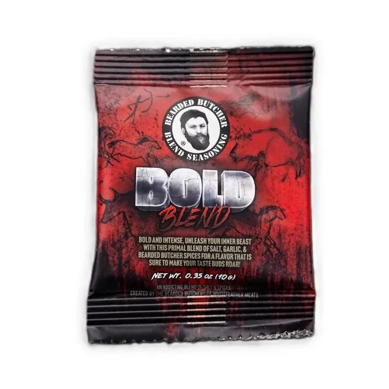 Bearded Butchers Bold Blend BBQ Rub – 0.35 oz Premium Grill Seasoning