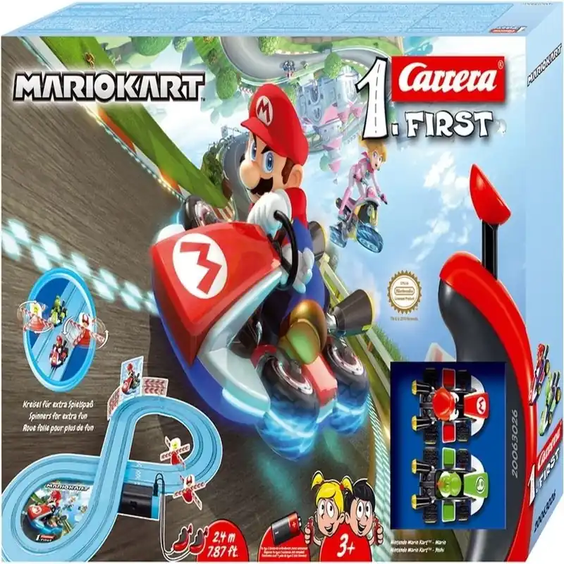 Carrera Revell Mario Kart Battery‑Powered Racing Set – Multicolored Track For Kids 3+