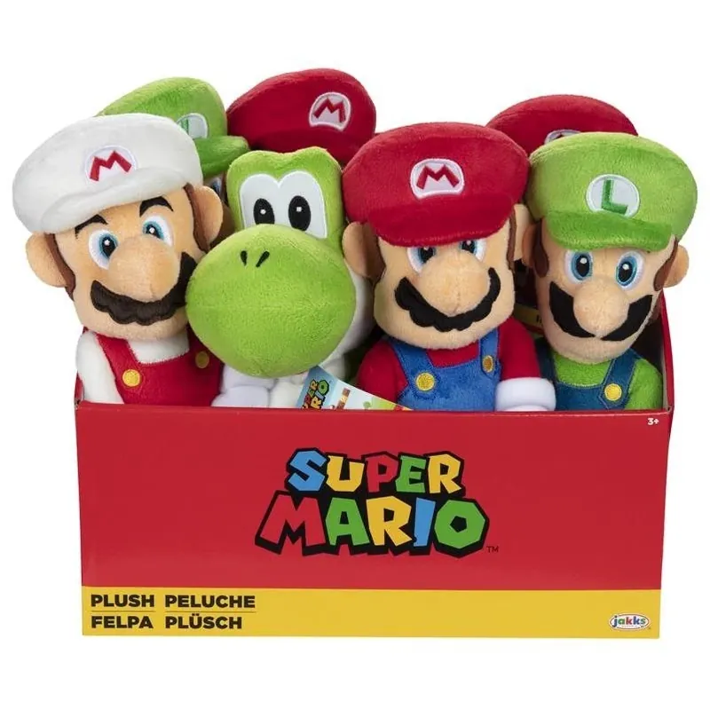 Super Mario Plush Figure Set – 8 Assorted Characters By Nintendo