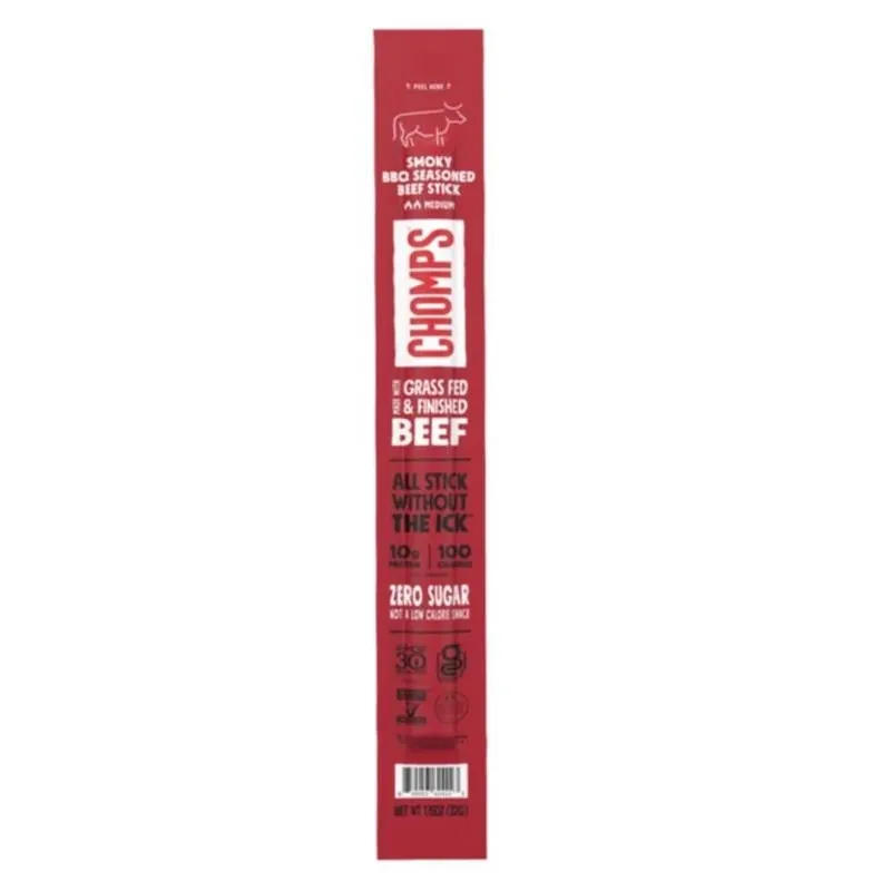 Chomps Natural Beef Sticks – 1.15 oz Single‑Serve, Grain‑Free Dog Treat