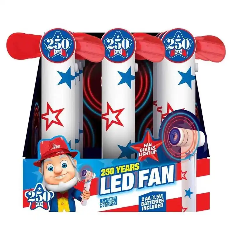 Magic Seasons LED Fan – Portable USB Desk Cooler With Built‑in Light (1 Pc)