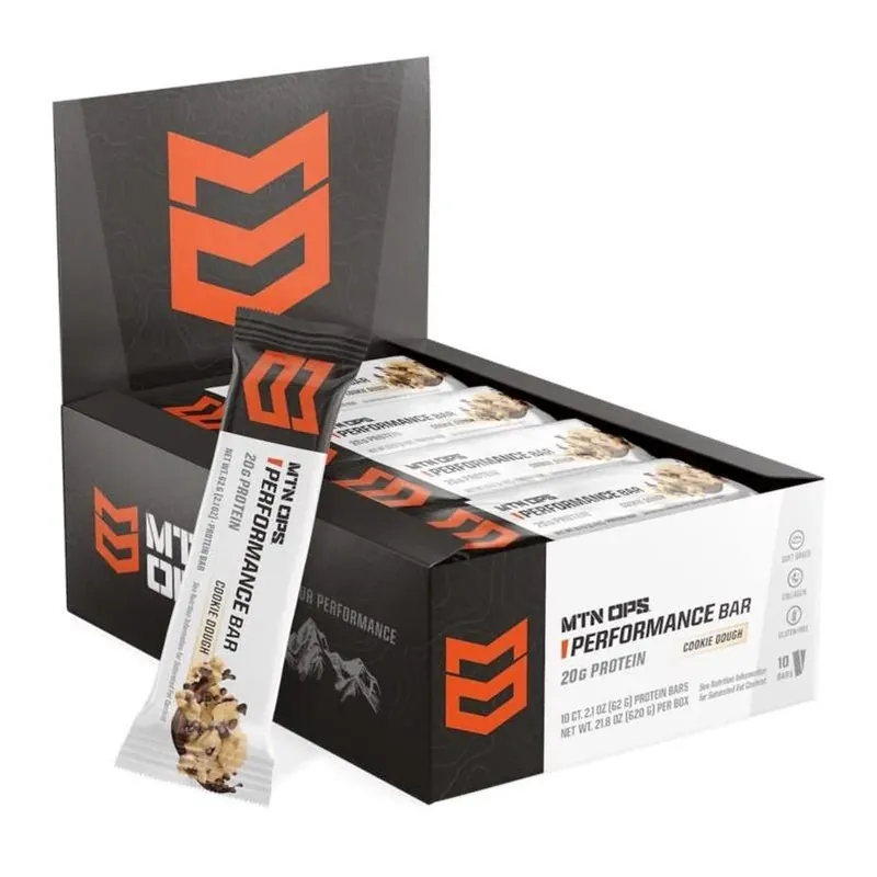 MTN OPS Cookie Dough Protein Bar – 20 oz Pack Of 20 High‑Protein Snacks