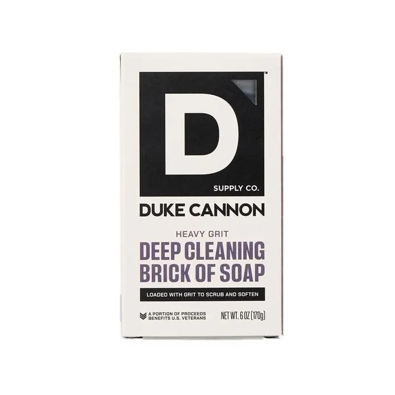 Duke Cannon Heavy Grit Mandarin‑Mint Bar Soap – 6 oz (1‑Pack)