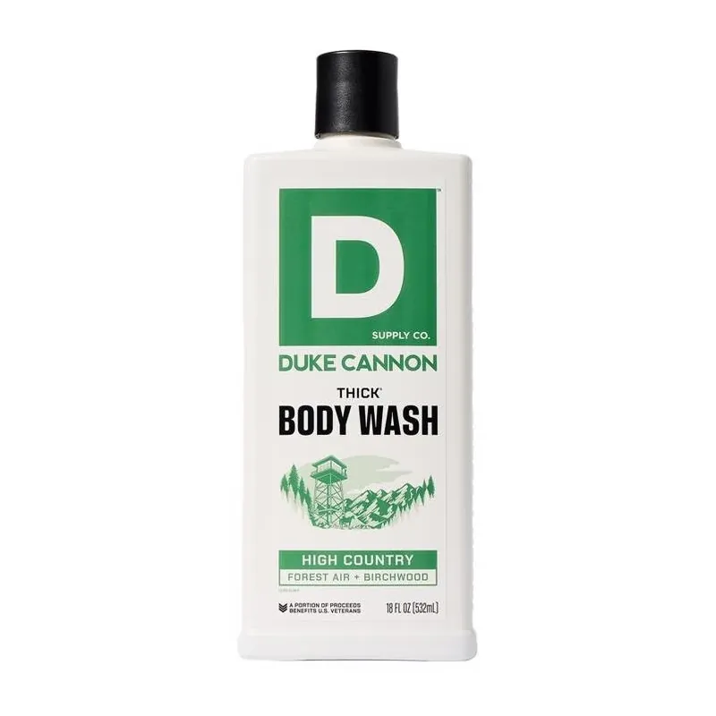 Duke Cannon High Country Forest Air & Birchwood Body Wash – 18 oz