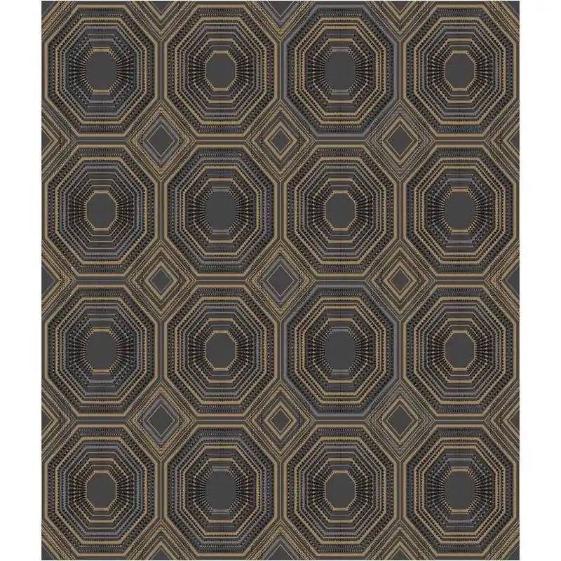RoomMates Peel‑and‑Stick Black Wallpaper – 20.5" X 216" Removable Wall Decal