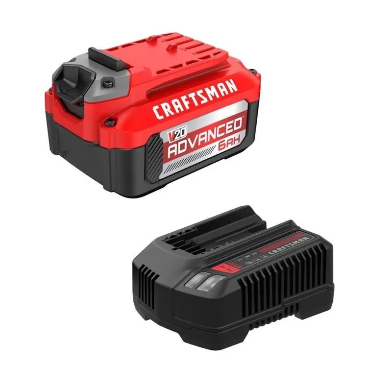Craftsman V20 Advanced 6 Ah Lithium‑Ion Battery & Charger Starter Kit