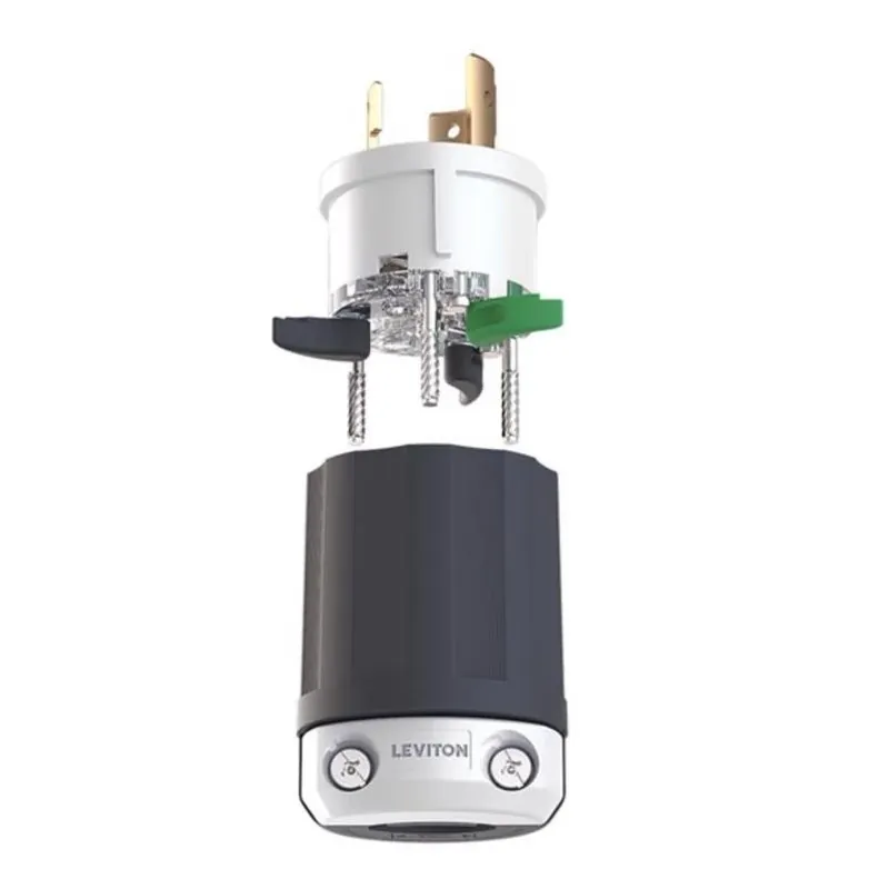 Leviton Lever Edge NEMA L6-30P Plastic Locking Plug – Heavy‑Duty 30A Power Connector