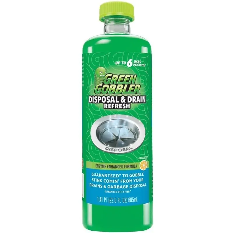Green Gobbler 22.5 oz Liquid Drain Deodorizer – Septic‑Safe & Garbage‑Disposal Friendly Freshener