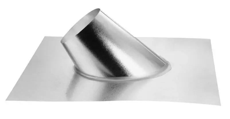 DuraVent DirectVent 6‑in Galvanized Steel Adjustable Roof Flashing For Gas Fireplaces