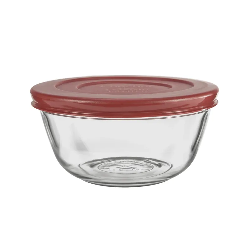 1.5 Quart Clear Mixing Bowl With Cherry Lid - Model 91856