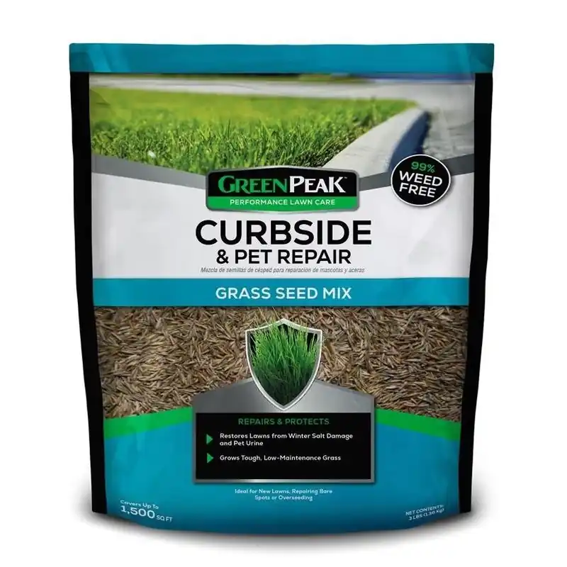 GreenPeak Sun & Shade Mixed Grass Seed – 3 lb Bag For Small Lawns
