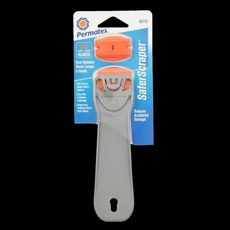 Permatex All‑Purpose Plastic Scraper – Orange, 1‑Piece Tool