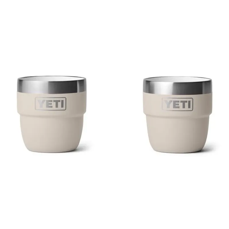 YETI Rambler 4‑oz Cape Taupe Insulated Stainless‑Steel Cup – BPA‑Free, Stackable