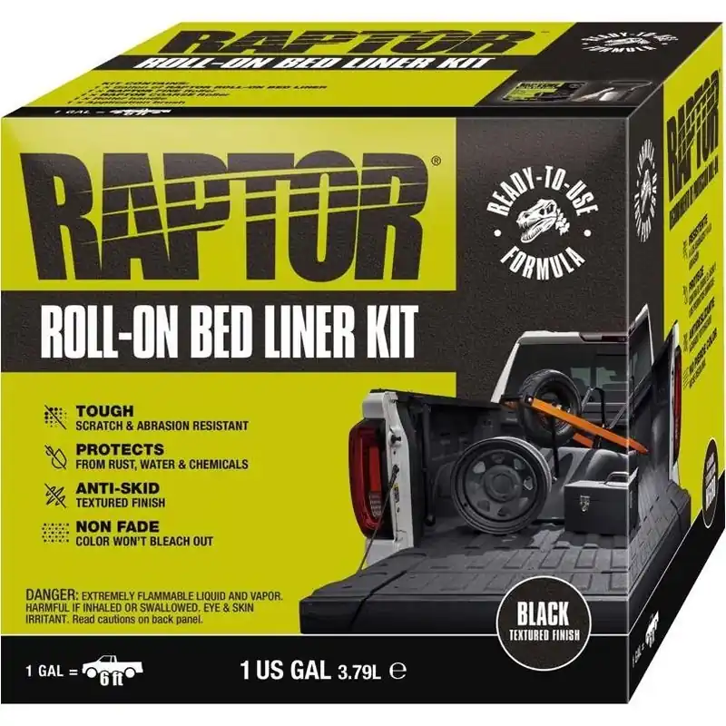 Raptor Black Truck Bed Liner Kit – 1 Gal Protective Coating