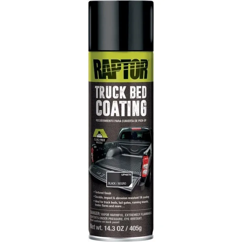Raptor Black Truck Bed Coating – 14.3 oz UV‑Resistant Spray