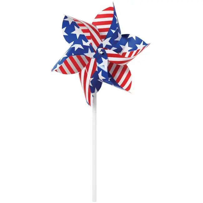 Usa Pinwheel Garden Decoration - Vibrant Colors, Durable Design, 12 Inches