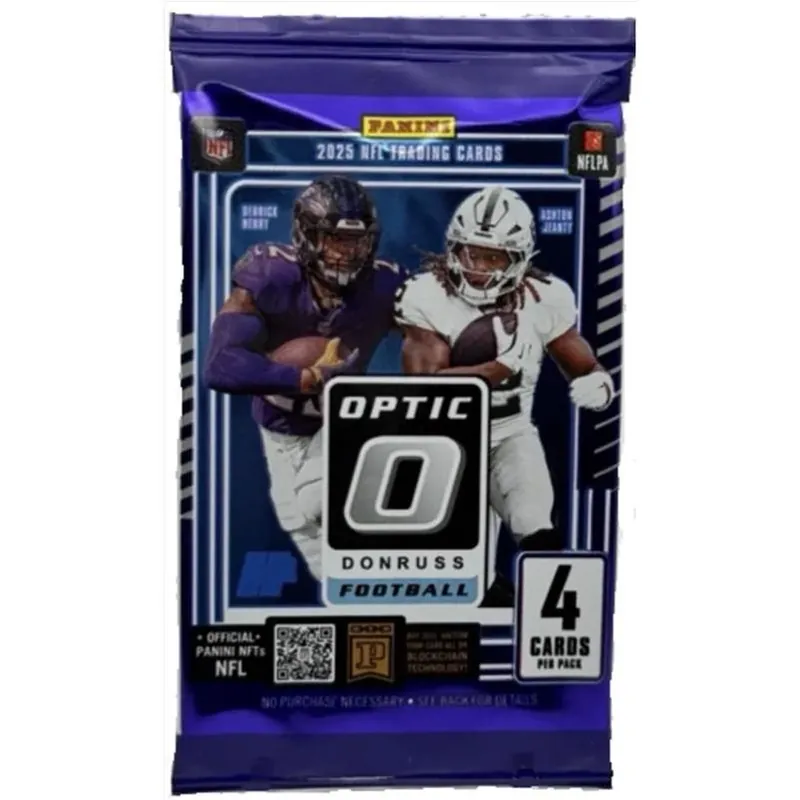 Panini 2025 Donruss Optic Football Retail Trading Card Pack – Limited Edition Collectors Set