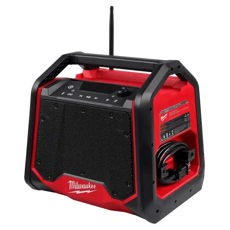 Milwaukee Weather‑Resistant Bluetooth Radio With Built‑In Charger