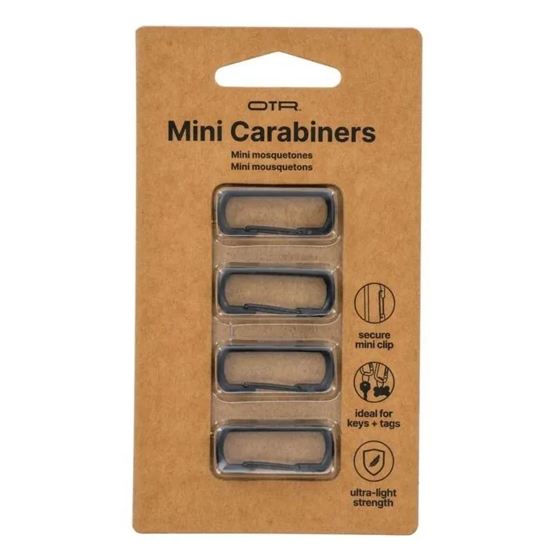OTR Black Aluminum Carabiner – Pack Of 4