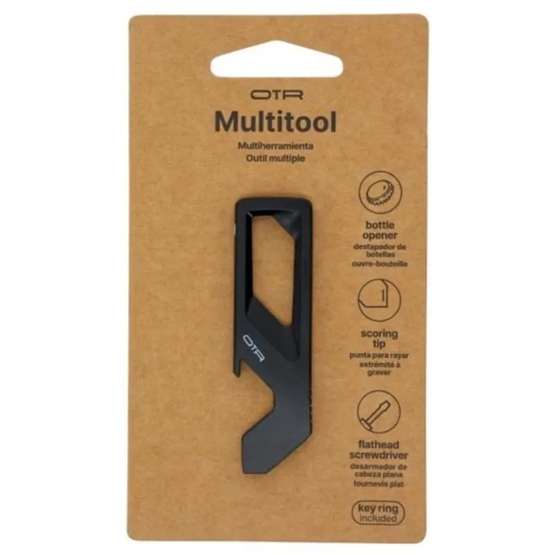 OTR Black Stainless Steel Multi‑Tool Key – Compact Everyday Carry Gadget