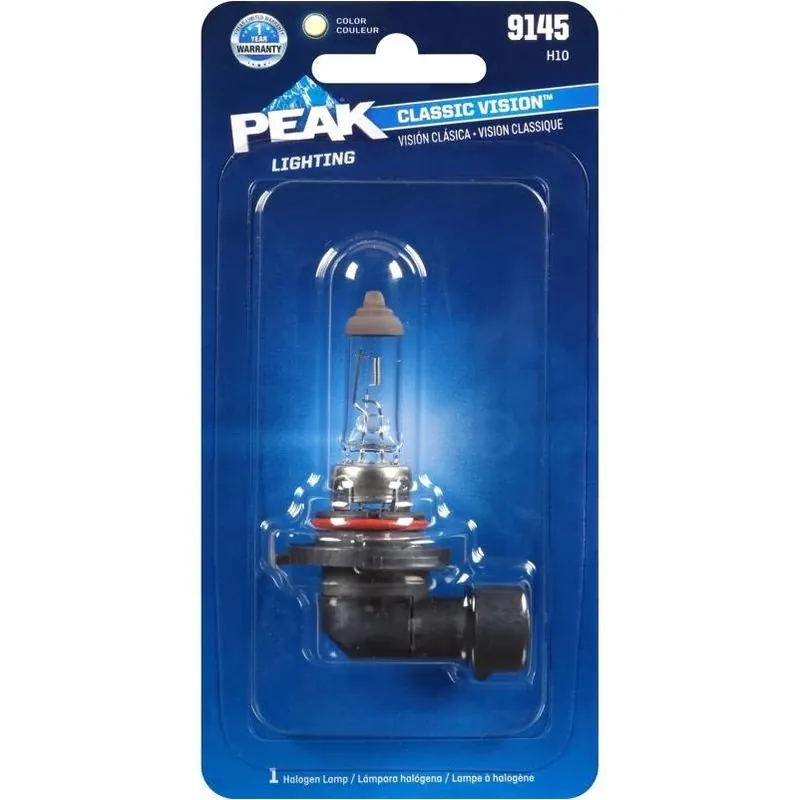 Peak Classic Vision 9145 H10 Halogen Headlamp Bulb – Clear Beam