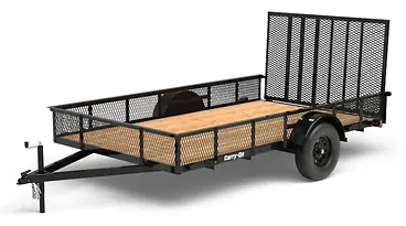 6X12 WOOD FLOOR TRAILER W/GATE