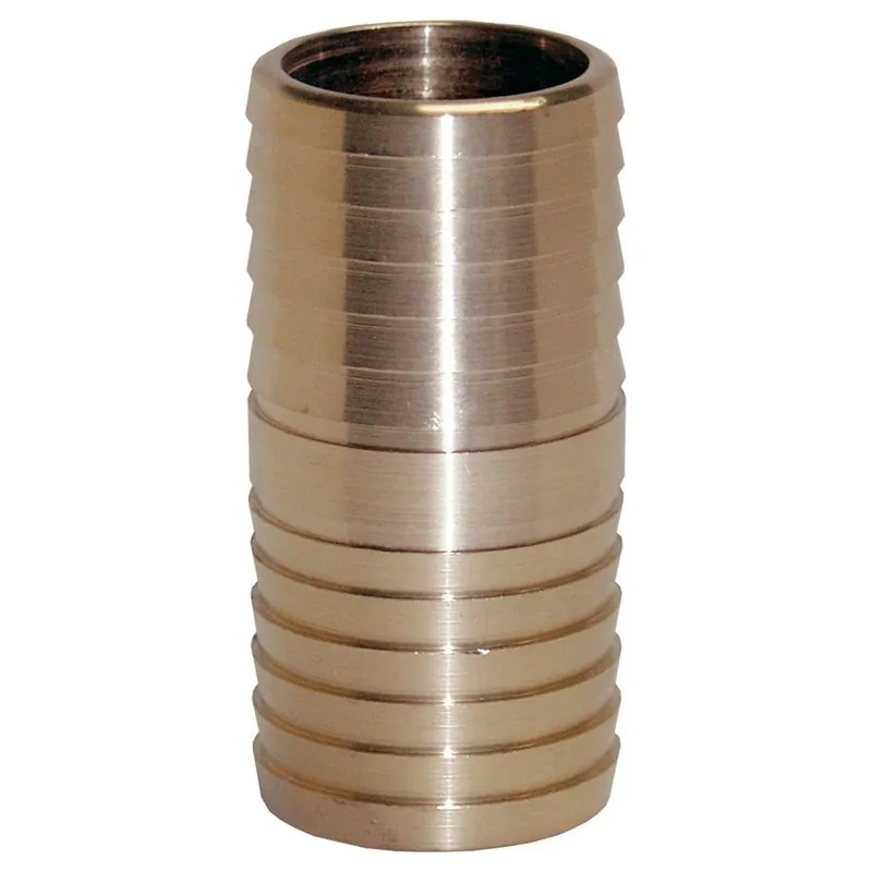 Pipe Fitting, Insert Coupling, Lead Free Yellow Brass, 3/4 In.