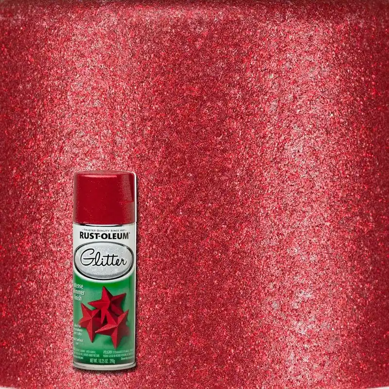 Specialty Glitter Spray Paint, Red, 10.25-oz.