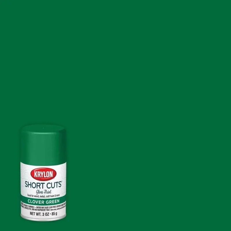 Krylon Short Cuts Gloss Clover Green 3‑oz Craft Spray Paint