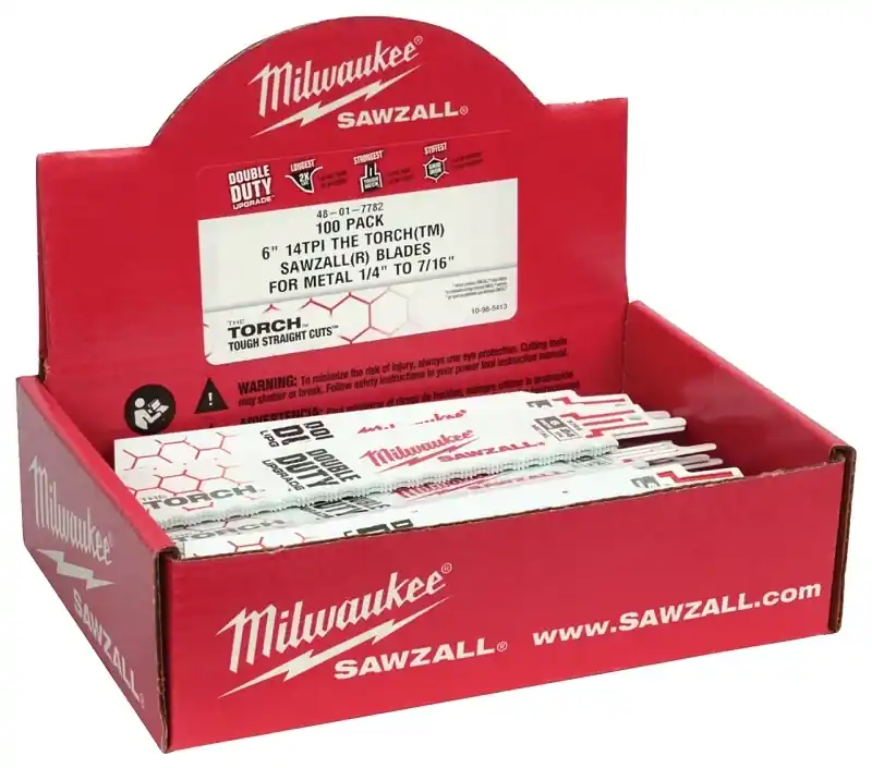 Milwaukee Torch 6 In. Rigid Conduit Blade 18 TPI 100 Pc