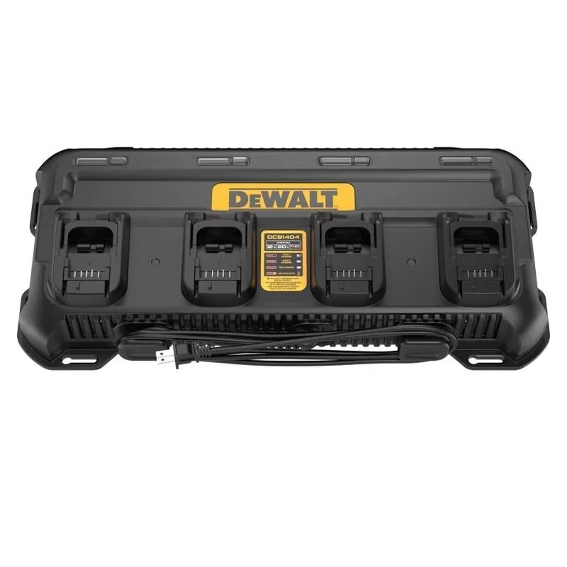DeWalt DCB1404 4‑Port Lithium‑Ion Multi‑Charger – 12V, 20V & FlexVolt 20‑60V Compatibility