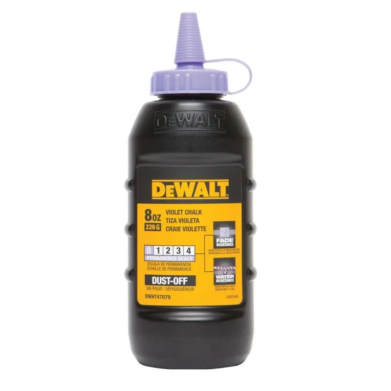8 Oz. Violet Chalk For Chalk Lines And Reels - Model Dwht47079