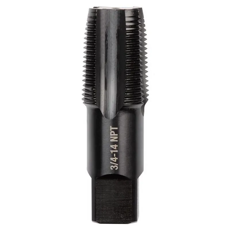 Milwaukee 3/4-14 NPT Straight Taper Tap – High Carbon Steel, SAE