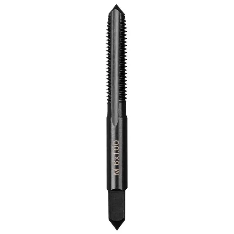 Milwaukee M6x1 Straight Flute Plug Tap – Hardened Carbon Steel, Square Shank