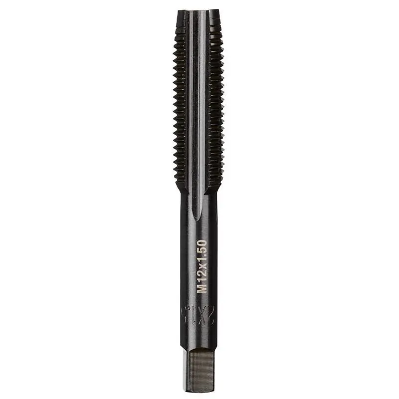 Milwaukee M12‑1.5 Metric Straight Plug Tap – Premium High‑Carbon Steel, 1‑Piece