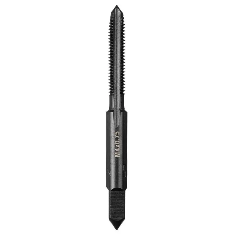 Milwaukee M4 × 0.75 Metric Straight Plug Tap – High‑Carbon Steel, Black Oxide Finish