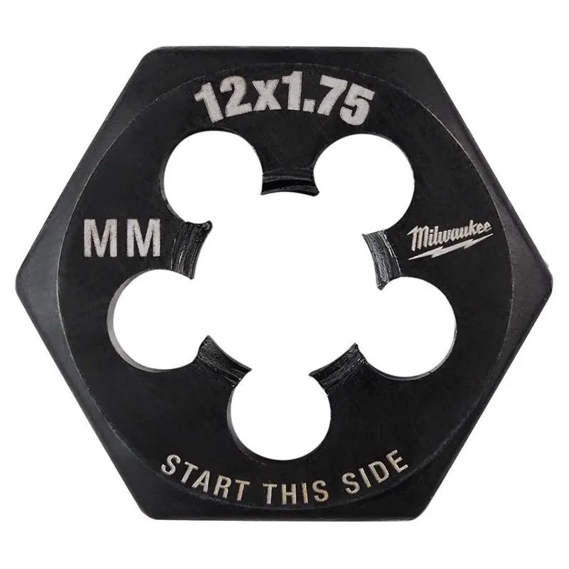 Milwaukee M12‑1.75 High‑Carbon Steel Hexagon Die – 1 Piece