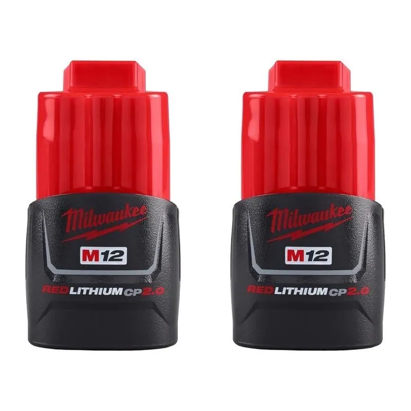 Milwaukee M12 12V Lithium‑Ion Battery Pack – 2‑Piece High‑Performance Power Set