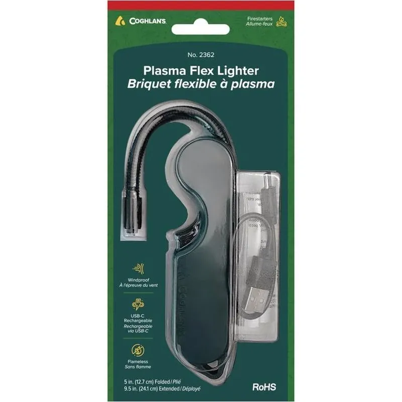 Coghlan‘s 9.5‑Inch Green Outdoor Plastic Lighter – Compact Weather‑Resistant Flame