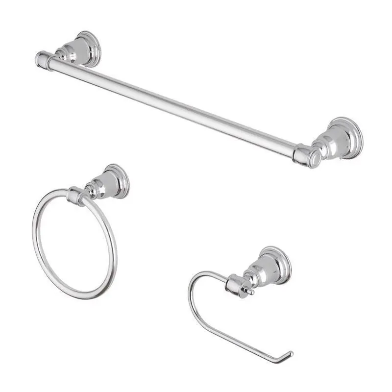 OakBrook Collection Chrome Die Cast Zinc Bath Fixtures Set