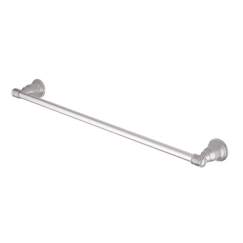 24‑Inch Brushed Nickel Towel Bar – OakBrook Traditional Die‑Cast Zinc