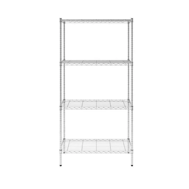 MonsterRax Heavy‑Duty 4‑Tier Steel Storage Shelf – 72" H X 36" W X 18" D, 500 lb Capacity